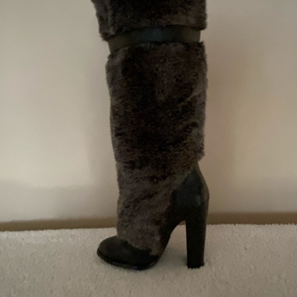 Colin Stuart leather/fur boots. Sexy!!!! - Picture 4 of 5